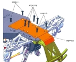 1230493 Alu Schutzplatte für Truggy AT 2.4/3.4 und AMT 2.4/3.4